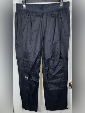 $100 Women’s Under Armour Storm3 Surge Black Rain Pants Like New Zip Pockets